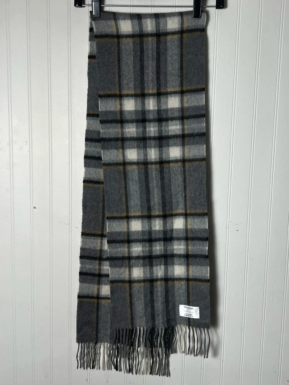 EDINBURGH CASHMERE SCARF PLAID (10 1/2 in X 70 in)
